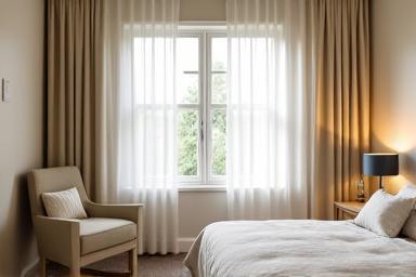 A clean and comfortable room for respite care.
